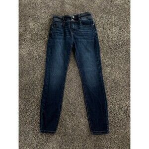 KanCan Jeans Womens Size 7/27 Blue Dark Wash Skinny Mid Rise Stretch